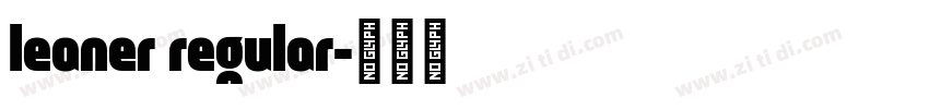 leaner regular字体转换